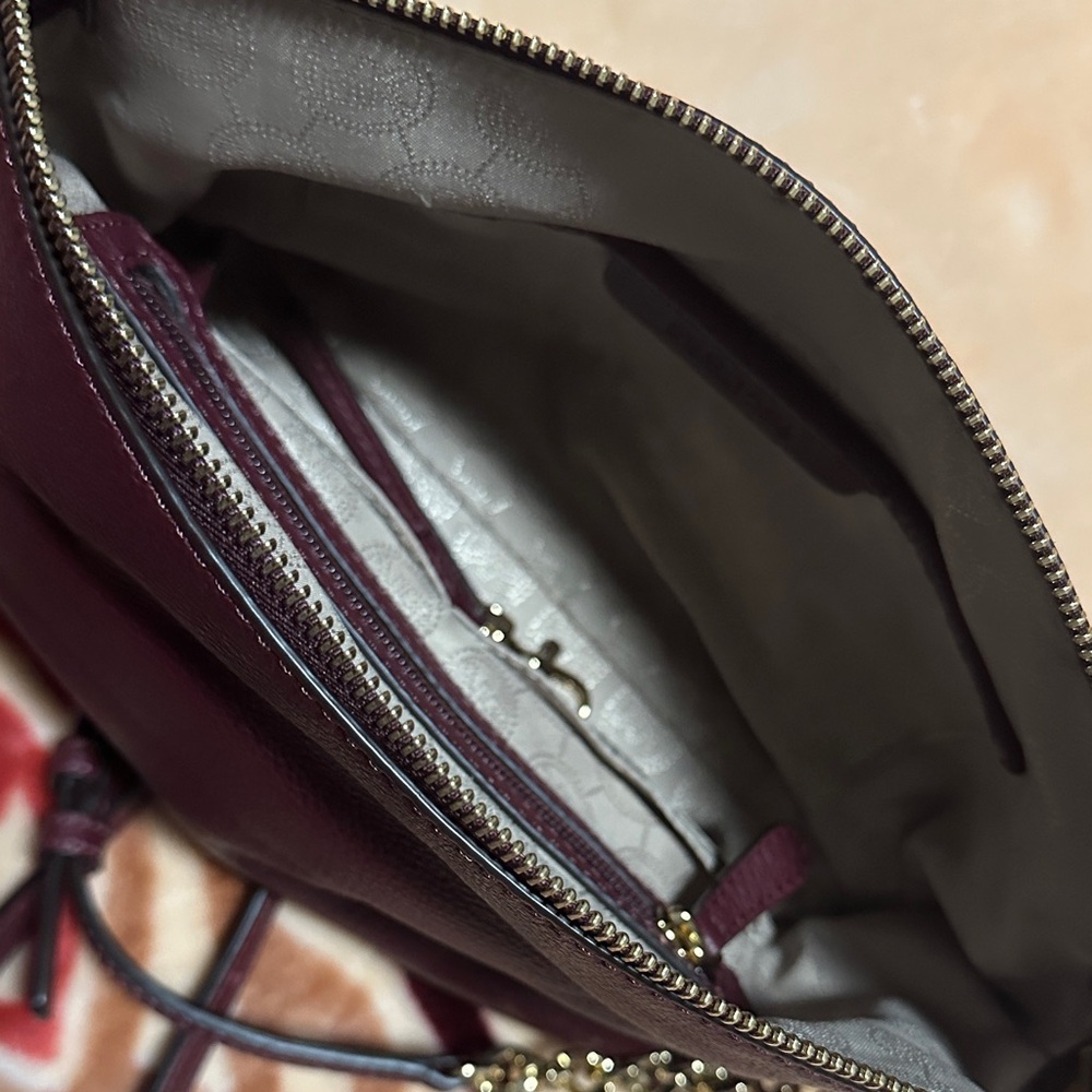 Michael Kors Dark Burgundy Crossbody Bag - Picture 11 of 14